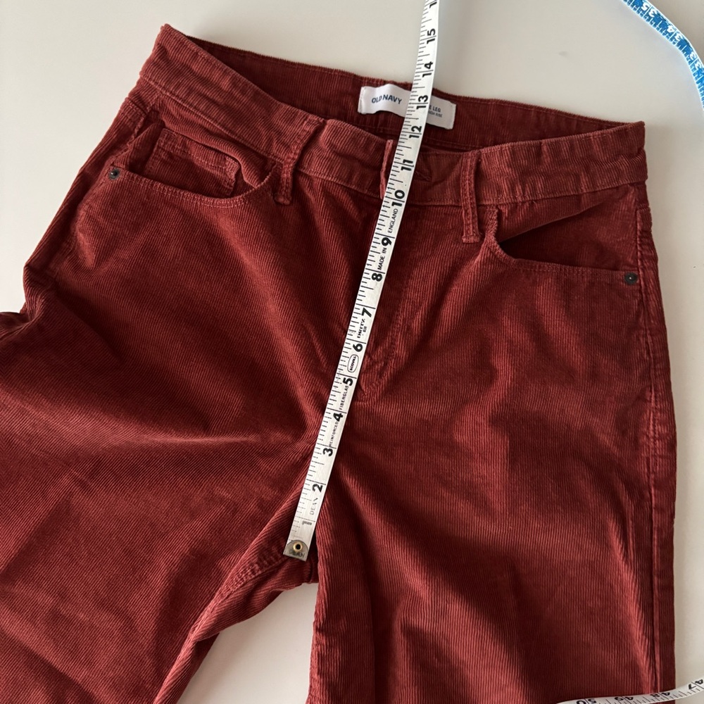 Rust Wide-Leg Corduroy Pants, Size 8 Petite - Picture 9 of 9